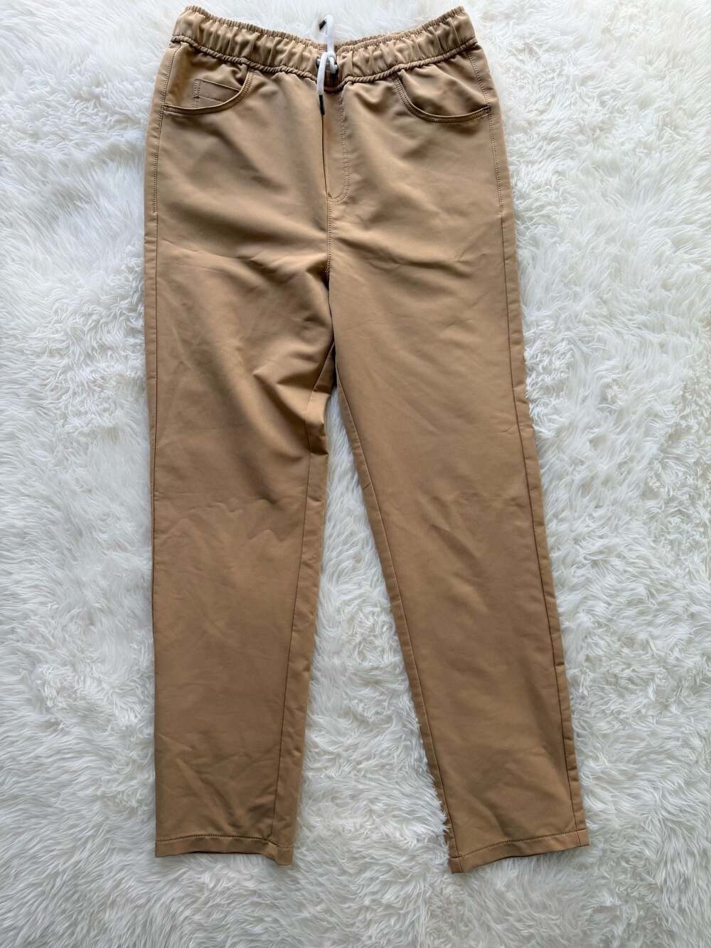 Tommy Bahama Boys Tan Elastic Waist Pull-On Pants Size 14